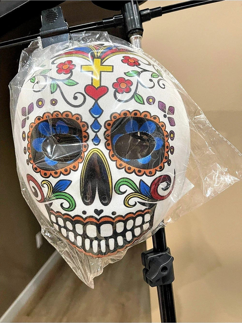 Sugar Skull Hat Black Multicolor NWT